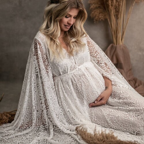 Traveling Dress Rental Lace Boho Maternity Dress Fringe Etsy