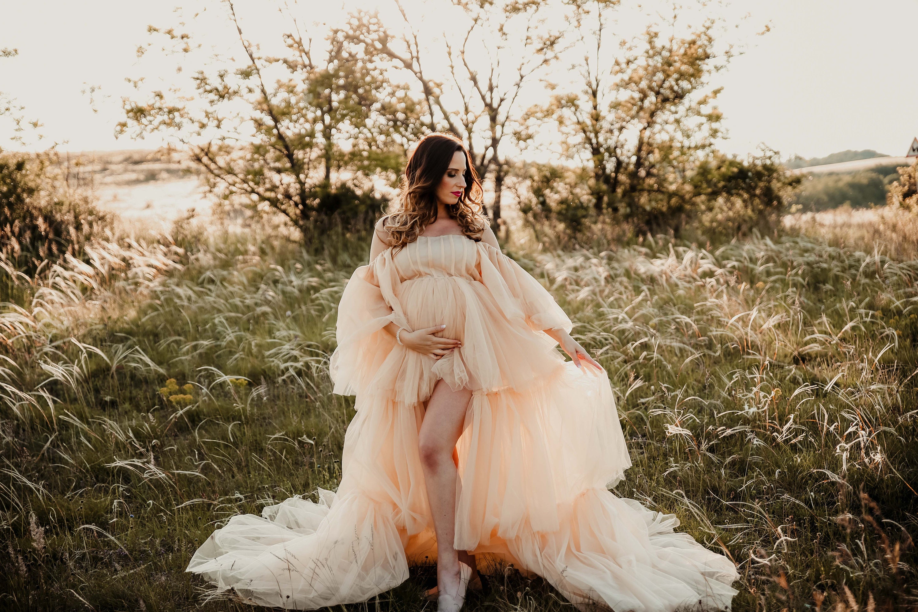 Maternity dress RENTAL Tulle maternity dress for rent Etsy