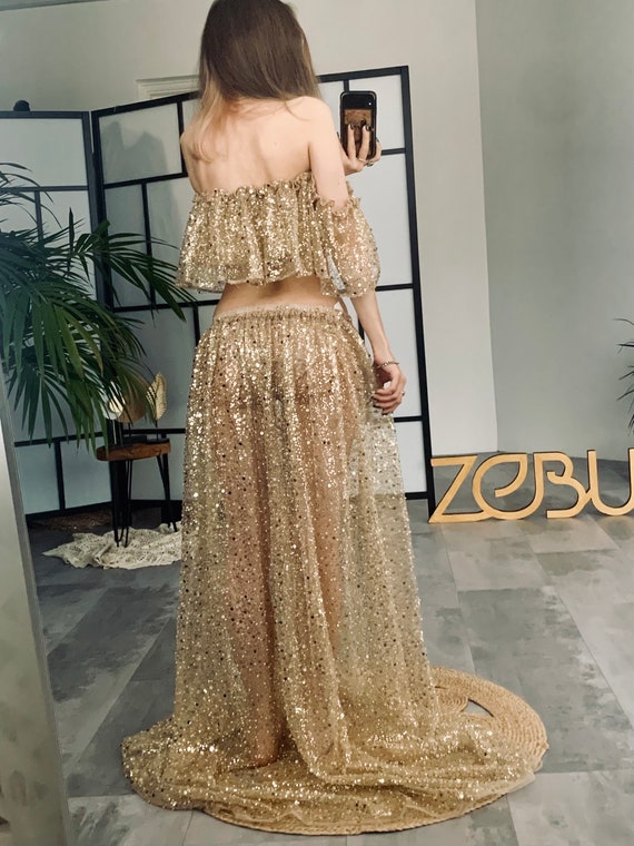 Sequin boho cheap dress