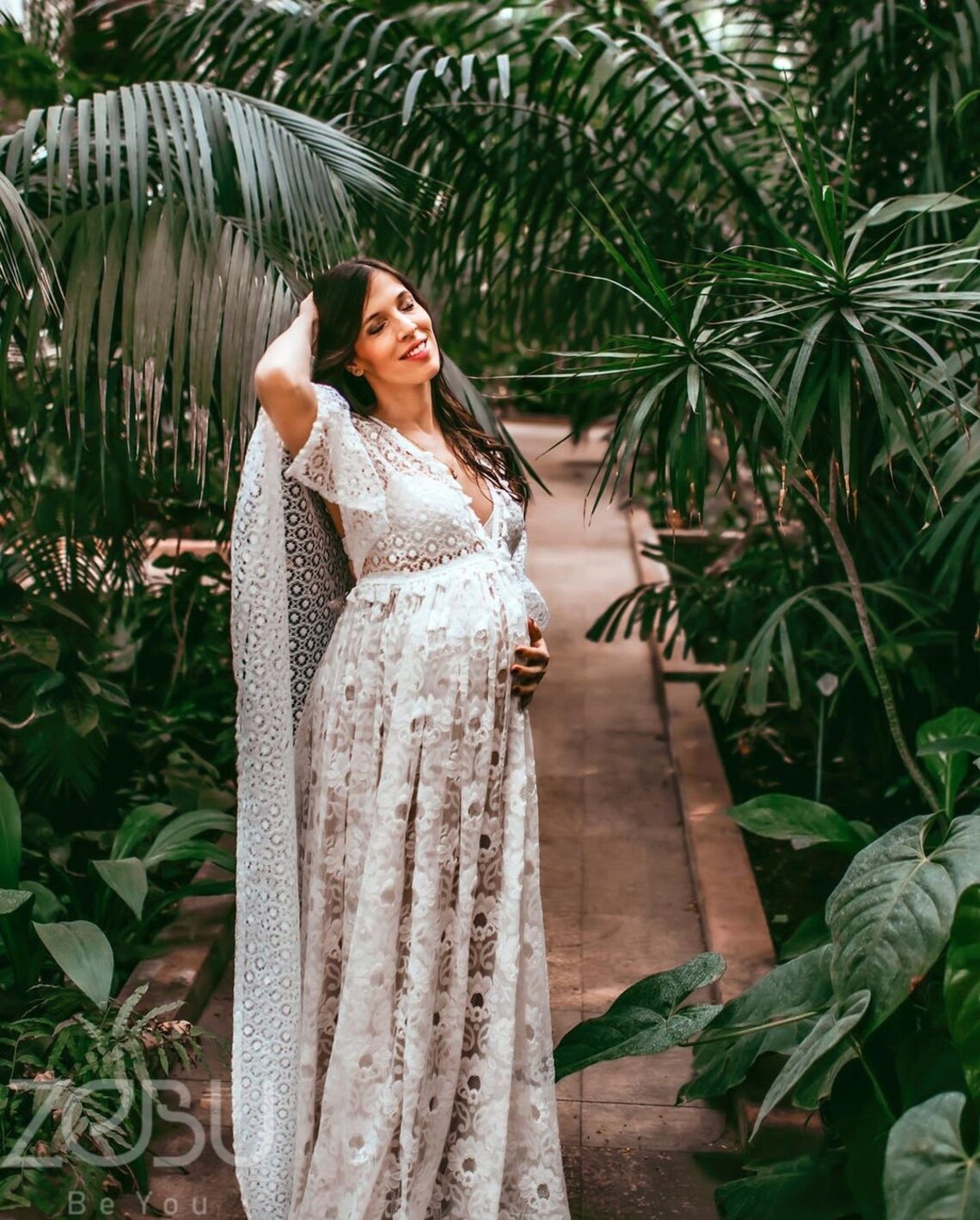 Dress RENTAL Maternity Lace Maternity Dress Fringe Maternity Etsy