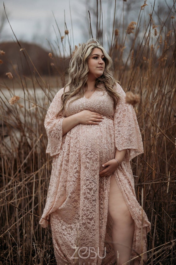 verzoek Gloed Afstotend Lace Maternity Wedding Dress PLUS SIZE Pregnancy Dress XXL - Etsy