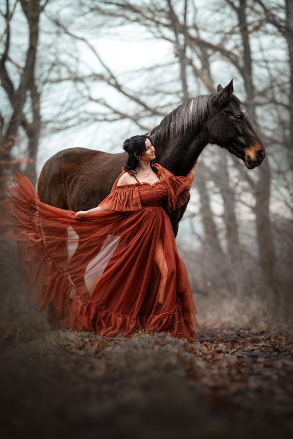 horse prom dress What a beautiful dress, rider and Friesian!