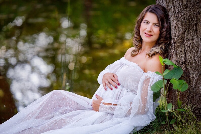 Tulle Maternity Dress for Photography Pre Raphaelite Inspired | Etsy