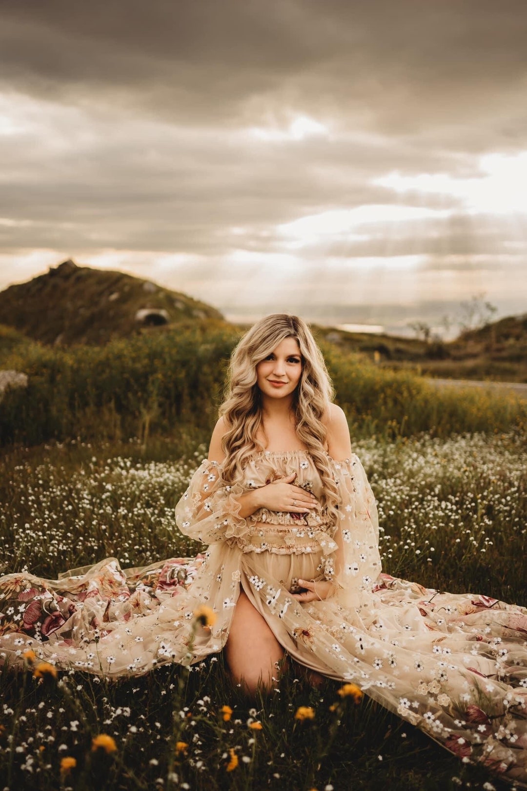 Boho Abiti Per Foto Maternity Baby Shower Abiti Premaman Servizio  Fotografico Abito Premaman In