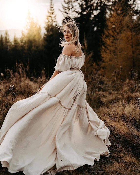 Boho skirt add on to Client closet Handmade Boho Maxi Summer Bohemian Festival Skirt Maternity gown for photo shoot
