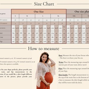 Plus size Maternity dress for photo shoot Maternity gown baby shower dress Boho maternity dress for client closet Illusion image 9