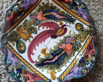 Hand painted serving plate