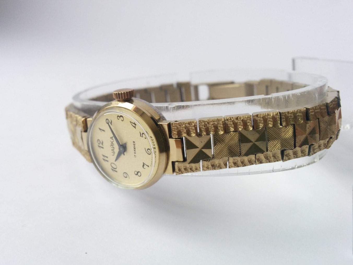 Small Au Gold Plated Vintage Soviet USSR Russian Watch - Etsy