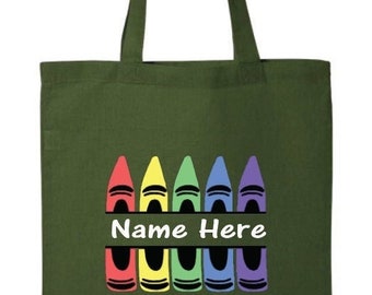 Custom Tote Bag |Promotional Tote Bag | Personalized with NAME or logo | Washable book bag | School bag |Share message or support a cause