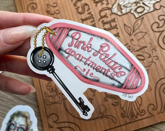 Pink palace sticker