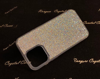 iPhone 15, iPhone 15 Pro, iPhone 15 Plus, iPhone 15 ProMax Crystal AB Crystals on Clear TPU/PC Case