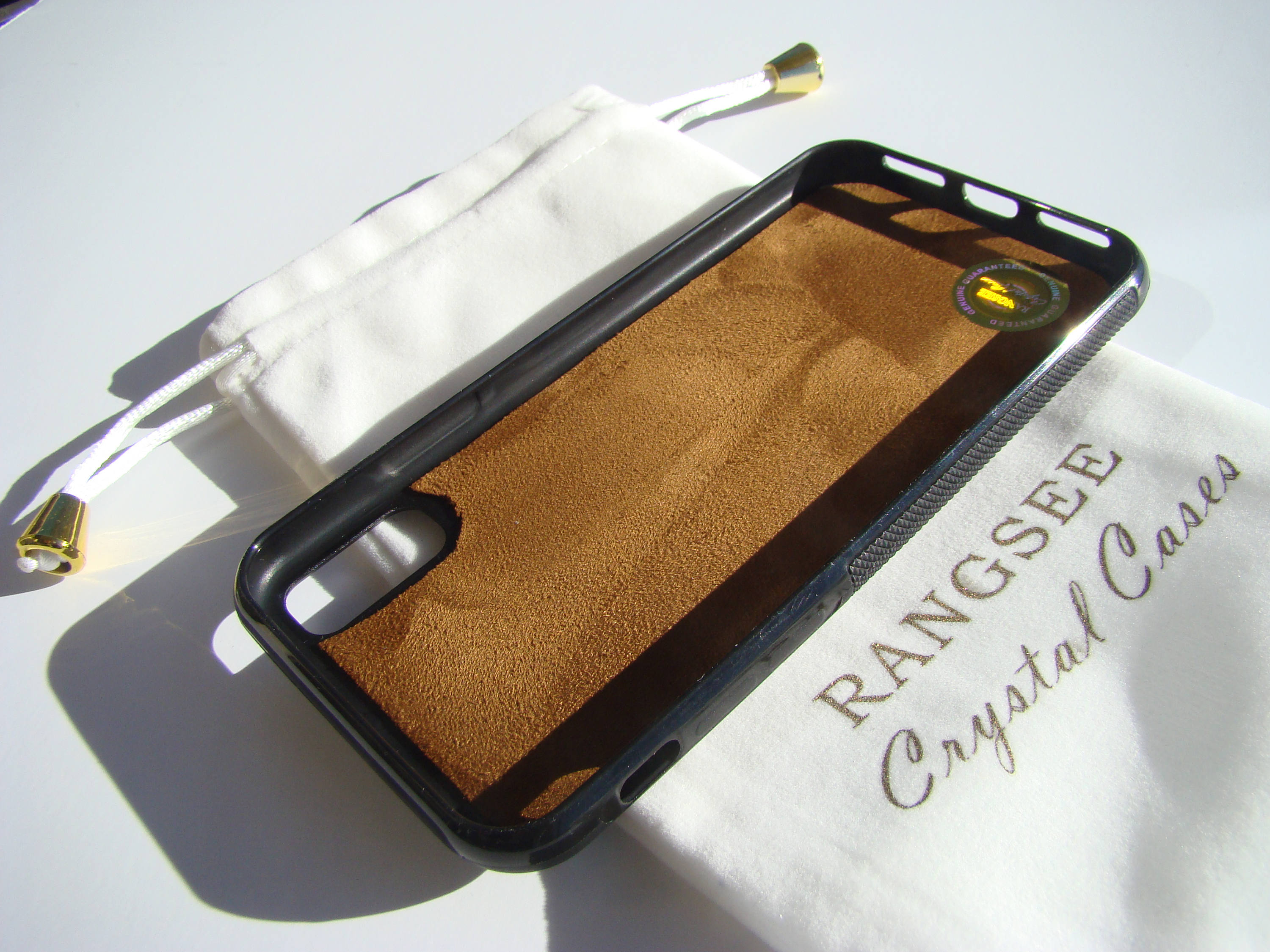 IPhone XR Case Gold Topaz Rhinestone Crystals on Black Etsy