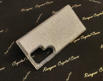 Galaxy S22, S22+, S22 Ultra with  Crystal AB Crystals on Clear TPU/PC Case