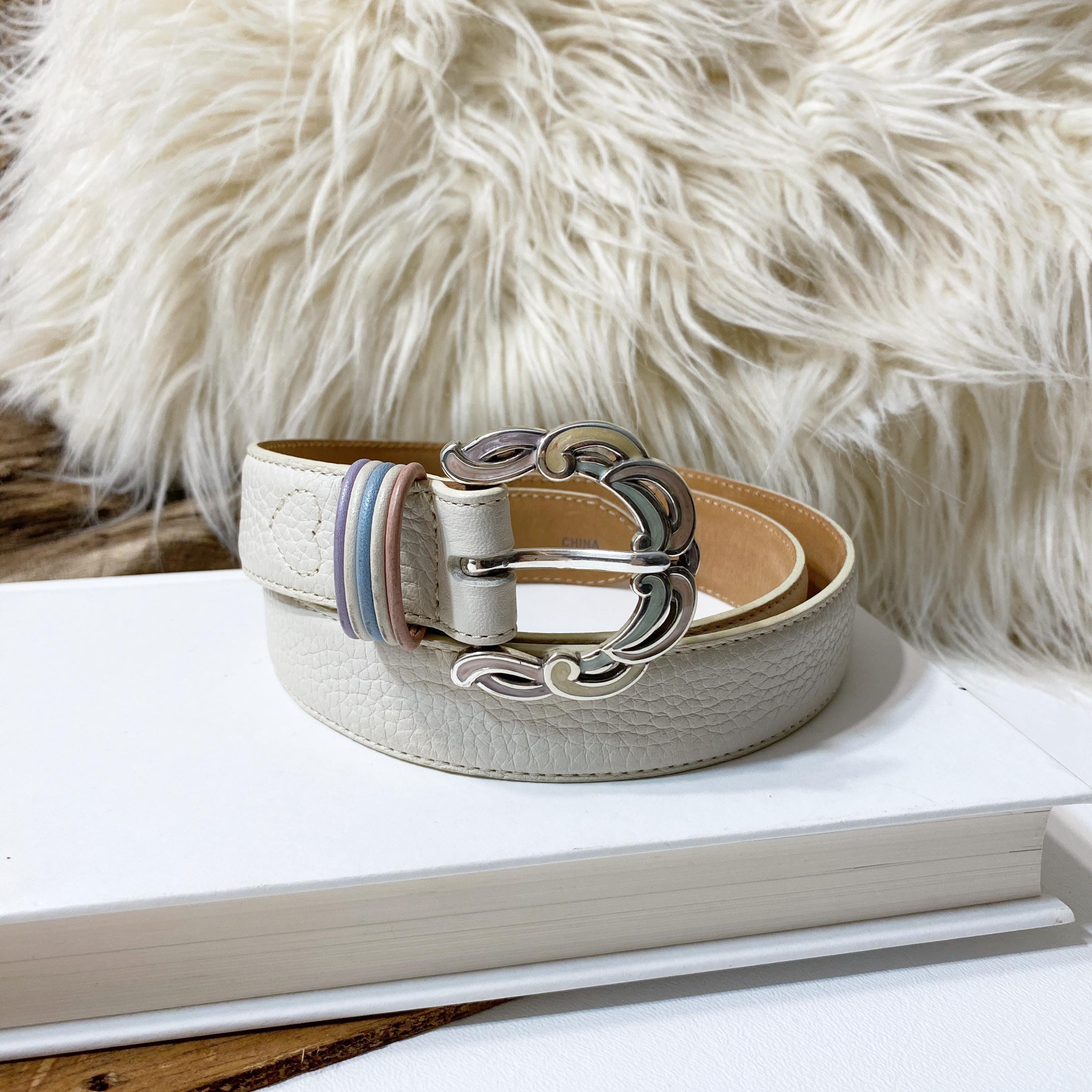 Vintage White Belts - Etsy