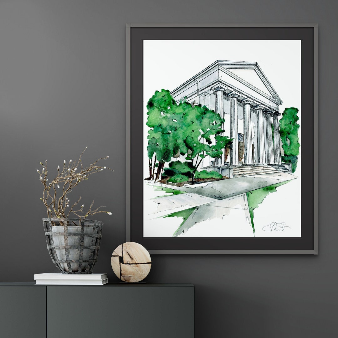 Watercolor Giclee Fine Art Print of the Chapel at the University of ...