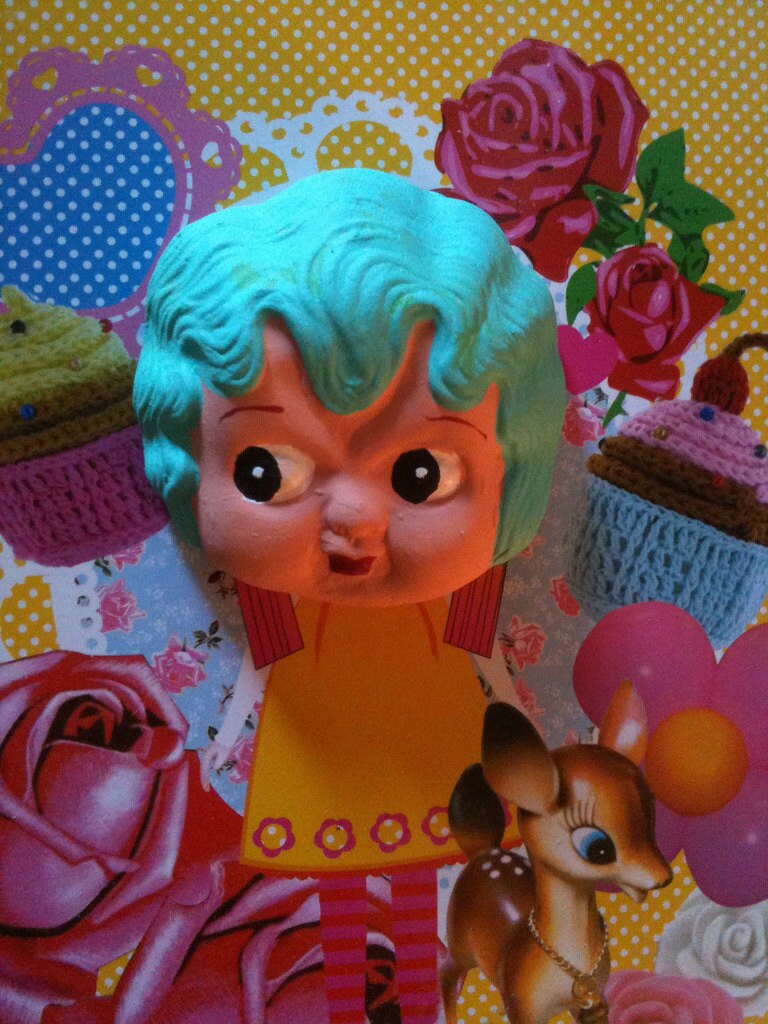 Set of 3 XL Cupie Doll Heads Cupieology Lisa Kettell Etsy