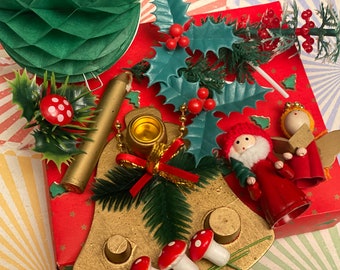 Old Fashioned Christmas Bundle, Vintage Supply, Lisa Kettell