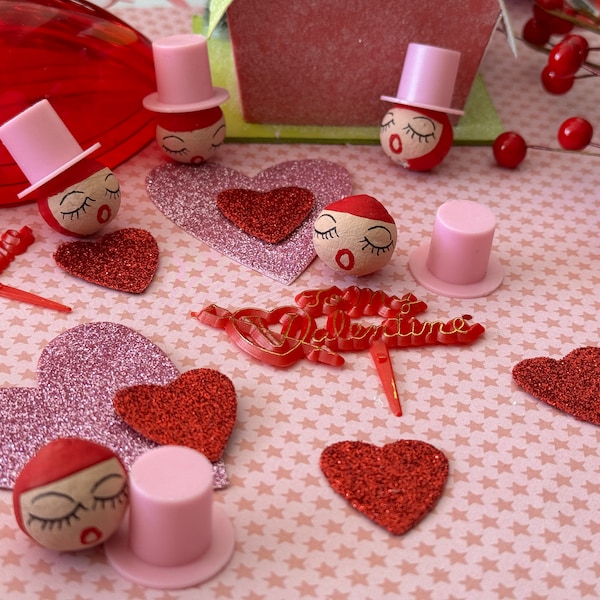 20 Piece Christmas, Valentine, Retro Style Supply, Lisa Kettell