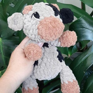 Bitty Cookie Calf, Cow Lovey, Cow Snuggler, Cow Stuffed Animal, Toy Cow, Cow, Baby Shower Gift, Baby Gift