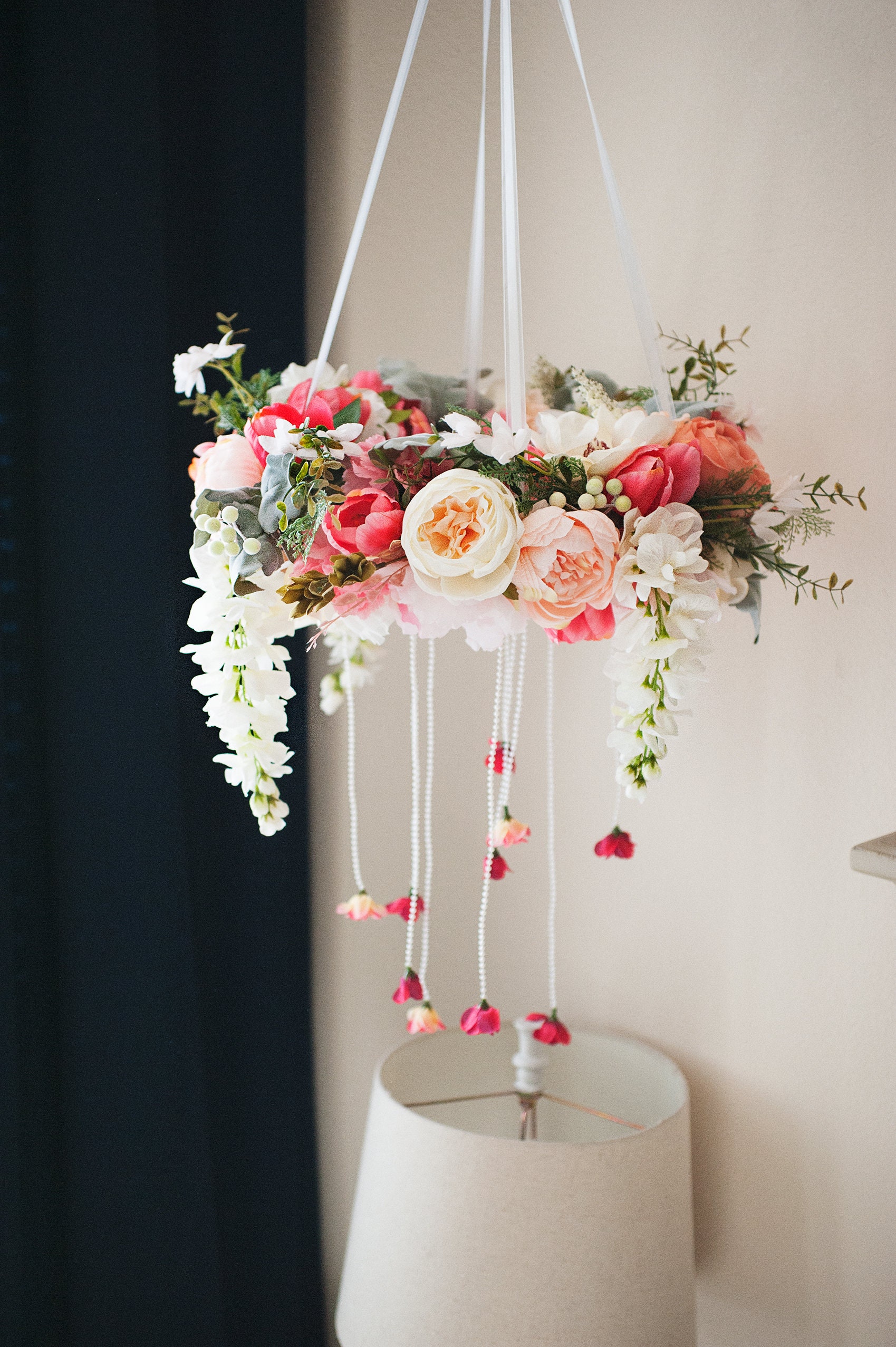 The Hanging Garden Series Floral Mobile Hanging, Nursery Decor, Full The Hanging Garden Series Floral Mobile Hanging, Nursery Decor, Full