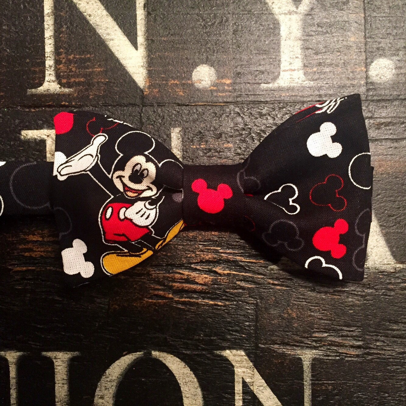 Mickey Mouse Bow Tie Mickey Bow Tie Pre-Tied Only | Etsy