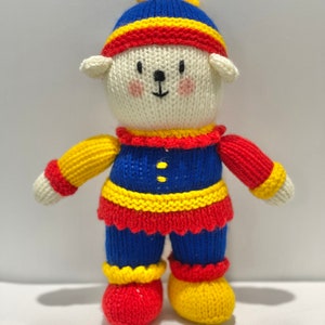 Jean Greenhowe - Jester - Playfull Puppies - Knitted Doll - Knitted Toy