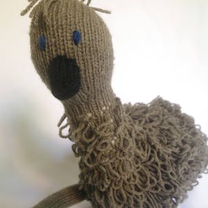 Eddy The Emu - Hand Knitted Emu - Knitted Animal - Giocattolo - Animale nativo australiano - Peluche morbido