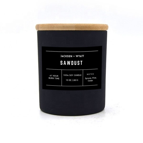 Sawdust Scented Candle - Hand Poured - Soy - Masculine Candle - Man - Manly