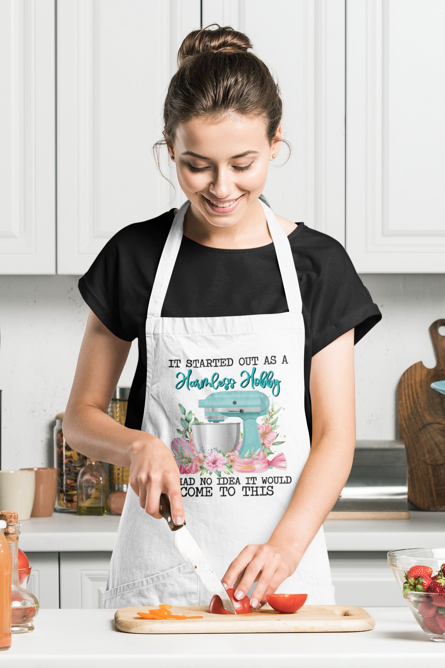 Funny Kitchen Apron, Only Fans In My Kitchen, Gift For Mom, Cooking Apron