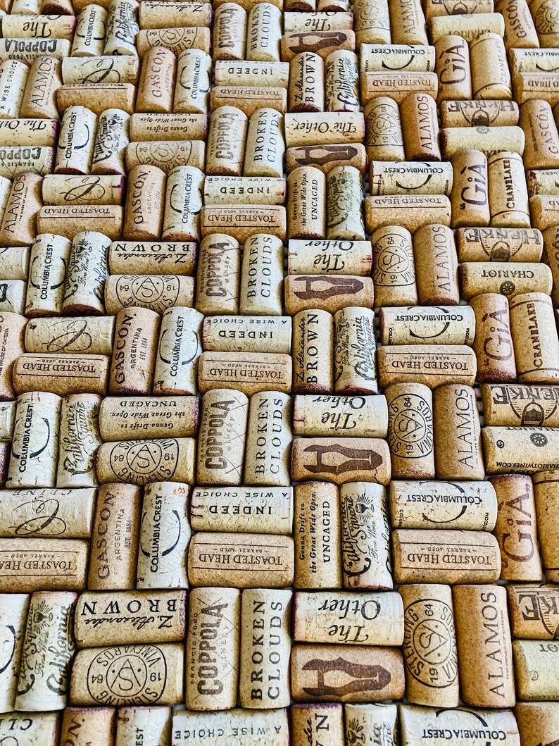 Upcycled Wine Cork Floor Mat Wine Cooler Recycled Repurposed Unique Etsy