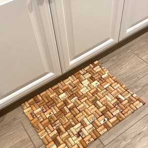 Up-cycled Wine Cork Floor Mat Wine Cooler Recycled Repurposed Unique - Etsy