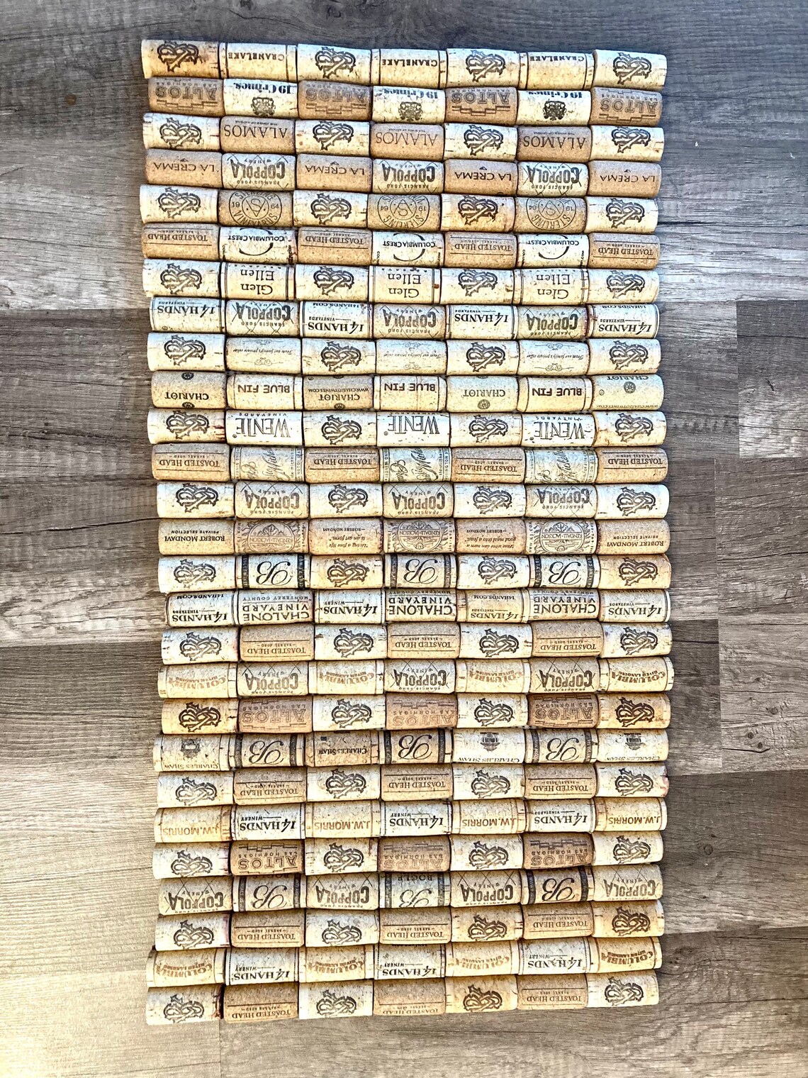 Upcycled Wine Cork Floor Mat Wine Cooler Recycled Etsy