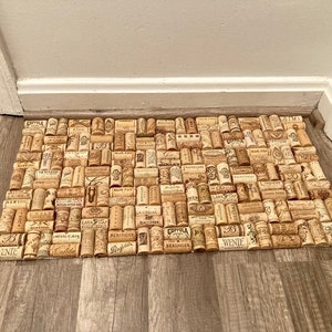 Up-cycled Wine Cork Floor Mat Wine Cooler Recycled Repurposed Unique - Etsy
