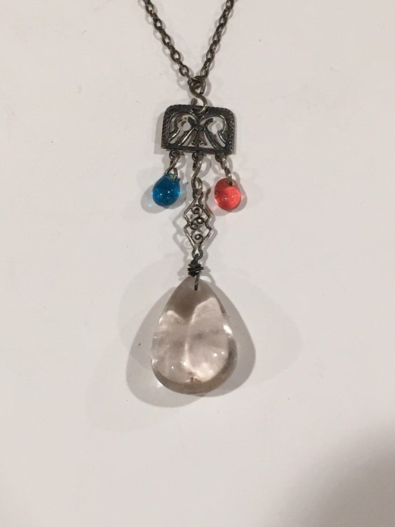 Art Nouveau Teardrop Necklace