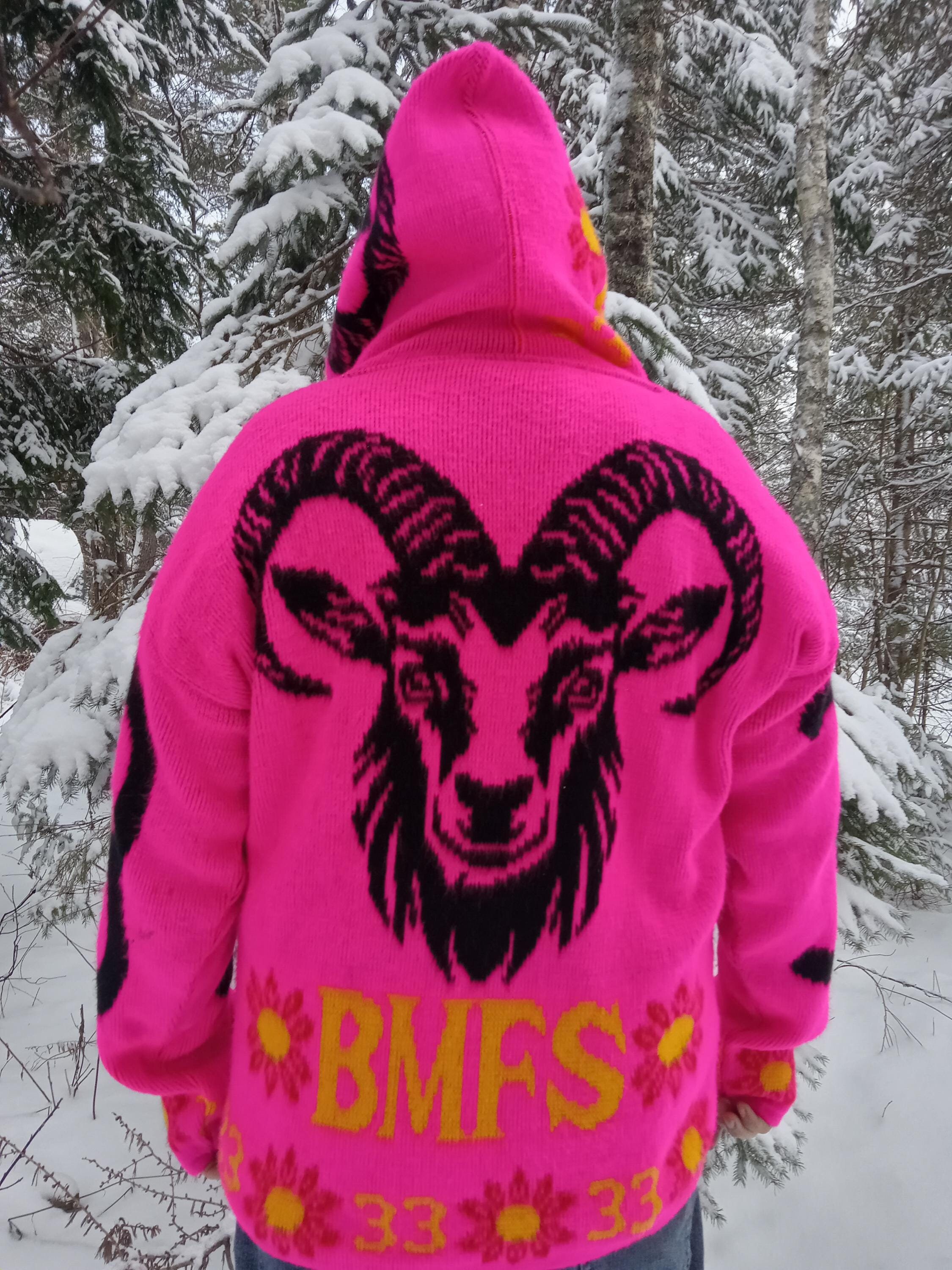 Billy Strings BMFS Wool Alpaca Hoodie in ~pink~ - Etsy