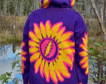 Grateful Dead Sunflower Alpaca ~Purple~