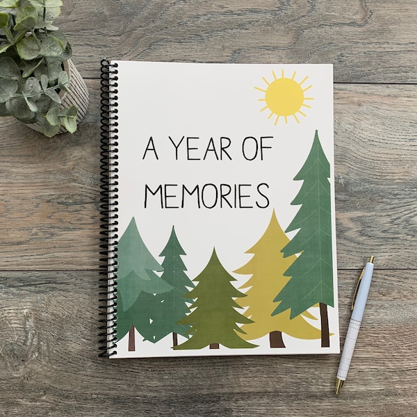 A Year of Memories- ANY YEAR memory book | Holiday Memories | Toddler Memory Book | Childhood Memories | personalized memories | memory book