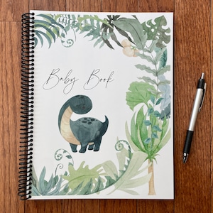 Baby Book | personalized baby book, Dinosaur book