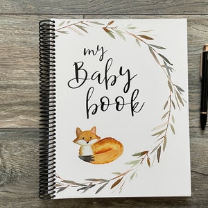 Baby Book | personalized baby book, Fox book