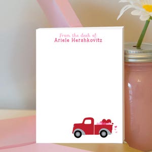 Valentinstag LKW Notizblock - LKW Notizblock Valentinstag - Valentinstag Geschenk - Herz Notizblock