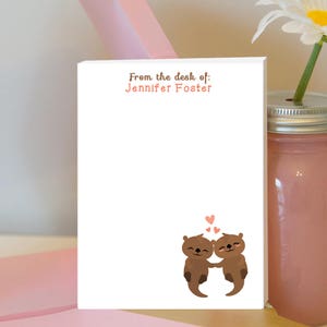 Otter Notepad - Personalized Notepad - Otter Gift - Otter Love  - Teacher Gift