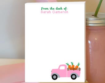 Easter Carrot Truck Notepad - Easter Notepad - Carrot Truck Notepad - Personalized Notepad - Easter Notepad - Easter Gift - Easter Eggs