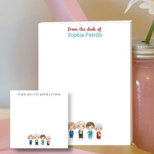 Golden Girls Sticky Note e Blocco Note Bundle - Golden Girls Stationery - Golden Girls Blocco Note - Golden Girls Sticky Note - Stay Golden