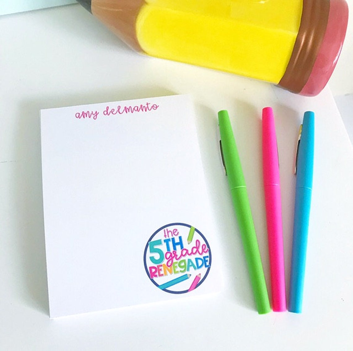 Logo Notepad Personalized Custom Notepad Design Your Own Etsy