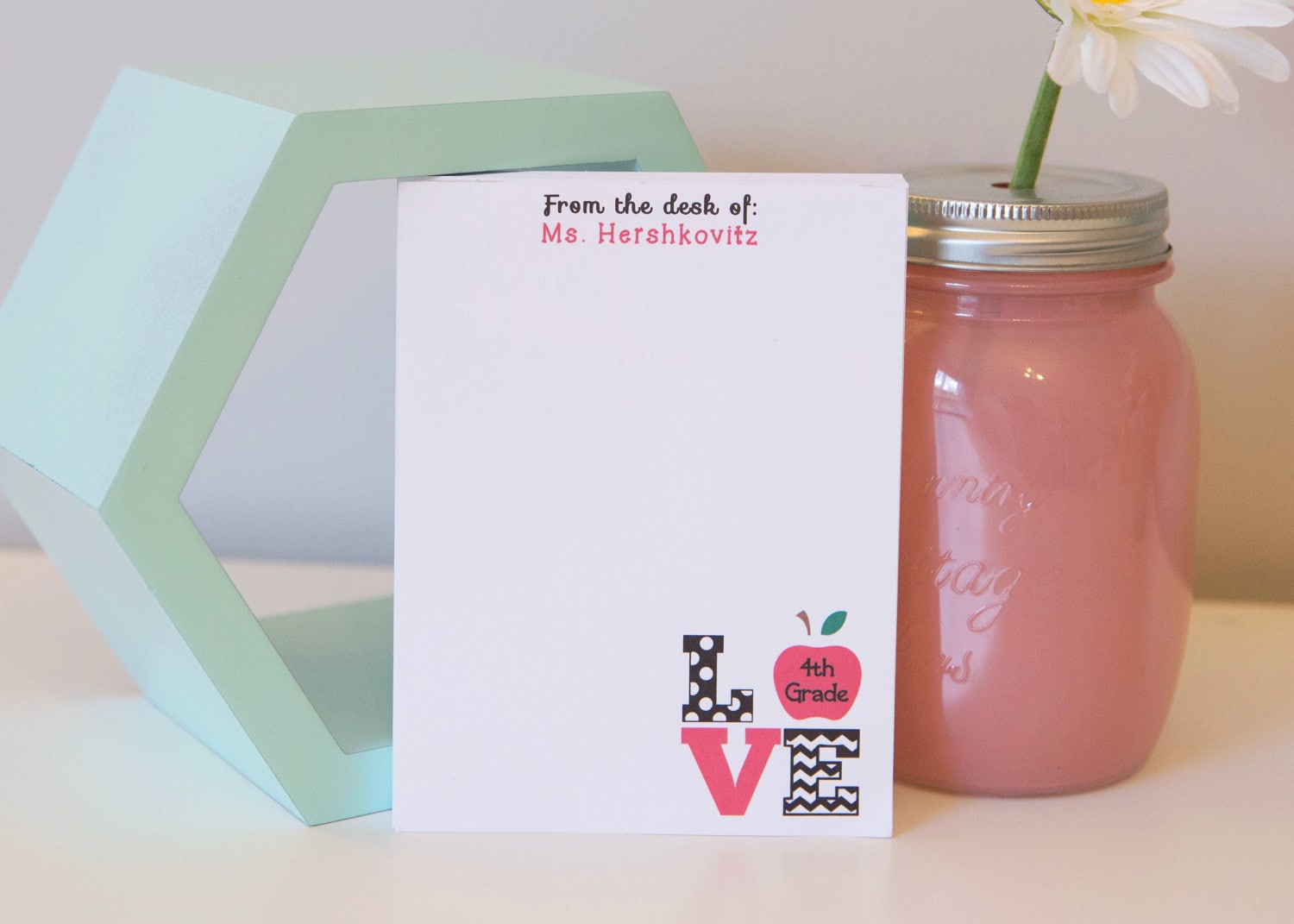 Personalized Teacher Notepad - Teacher Notepad - Teacher Gift ...