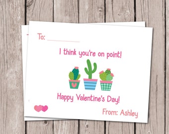 Cactus Valentines Day Cards - Valentine's Day - Cactus card - On Point - I think you're on point