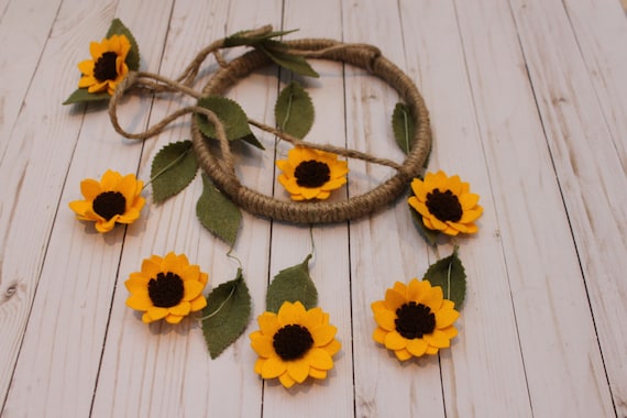 sunflower baby mobile