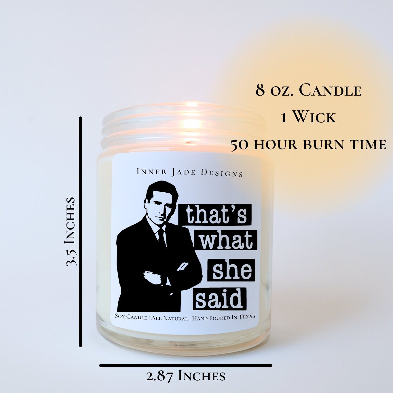 THE OFFICE Candle All Natural Handmade Soy Candle Etsy