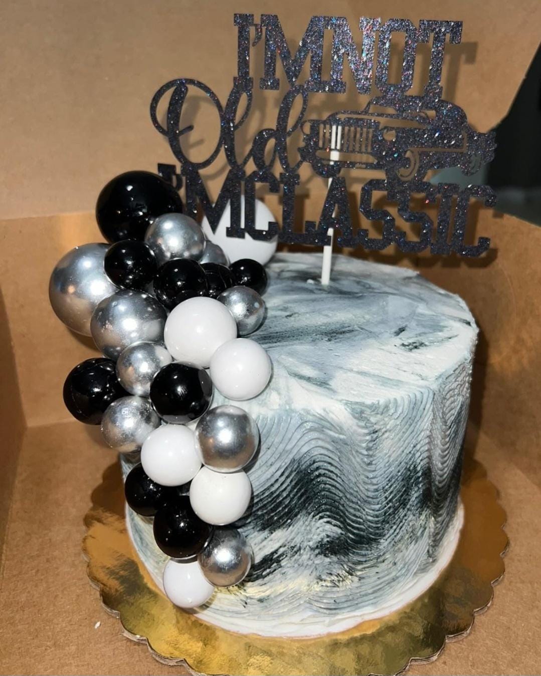 I'm Not Old I'm Classic Cake Topper, Vintage Car Birthday I'm Not Old I'm Classic Cake Topper, Vintage Car Birthday