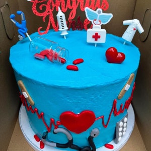 Nursing Cake Topper, Nurse Cake, RN Cake Topper, RN Cake, Nurse Graduatiom Cake, Doctor Cake Topper, Doctor Graduation Cake Topper